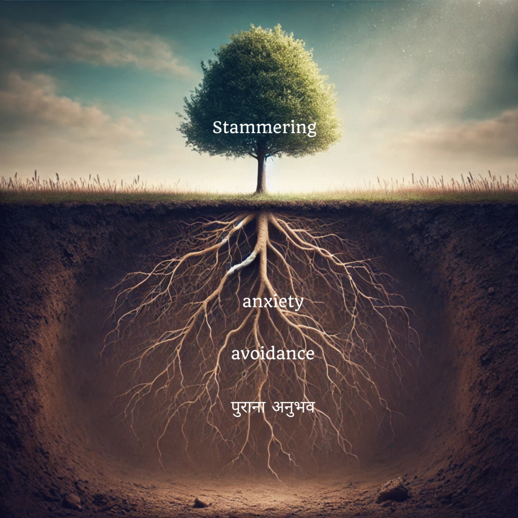 deep part of stammering