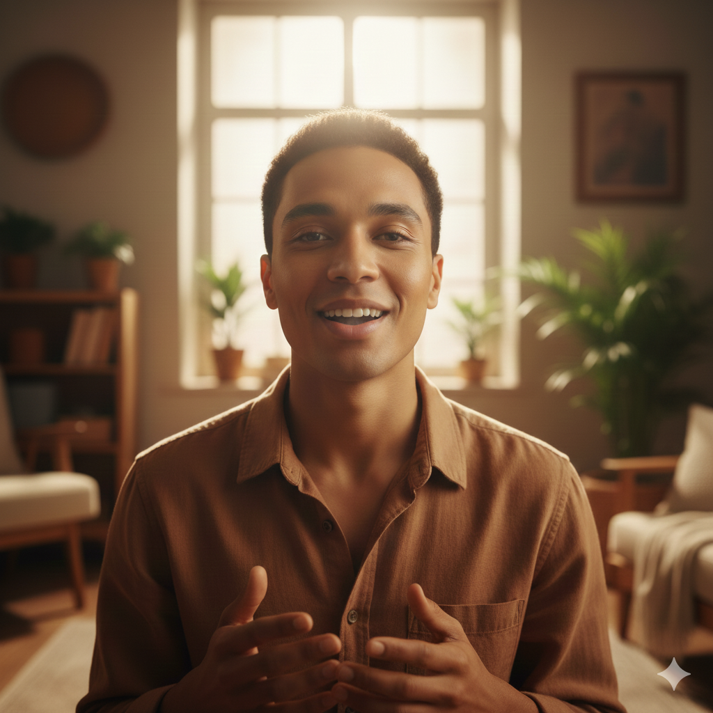 a person try to speak with airflow