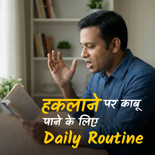 हकलाने पर कंट्रोल के लिए Daily Routine